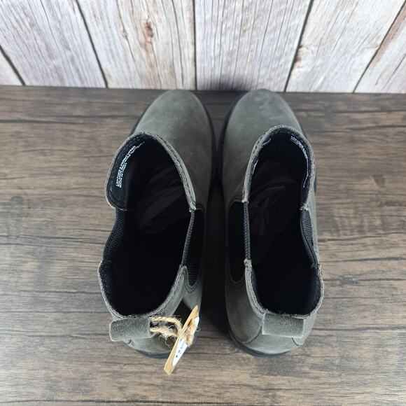 Born Cove Slip On Leather Chelsea Ankle Boots Gray Women's Sz 9.5 M (NWT) - Picture 6 of 9